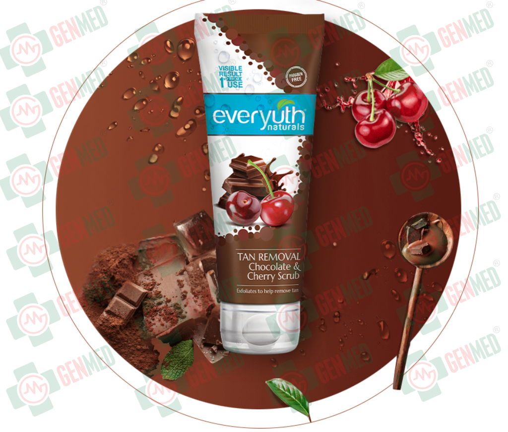 Everyuth Tan Removal Chocolate & Cherry Scrub 50 GM